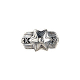 Silver Ring METEORITE STAR and BELIEVE IN YOUR DREAMS