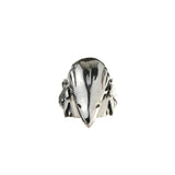 Silver Ring EAGLE SKULL with MorningStar Band
