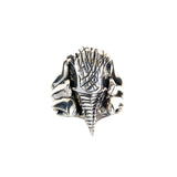 Silver Ring EAGLE SKULL Engraved and Sproutsband