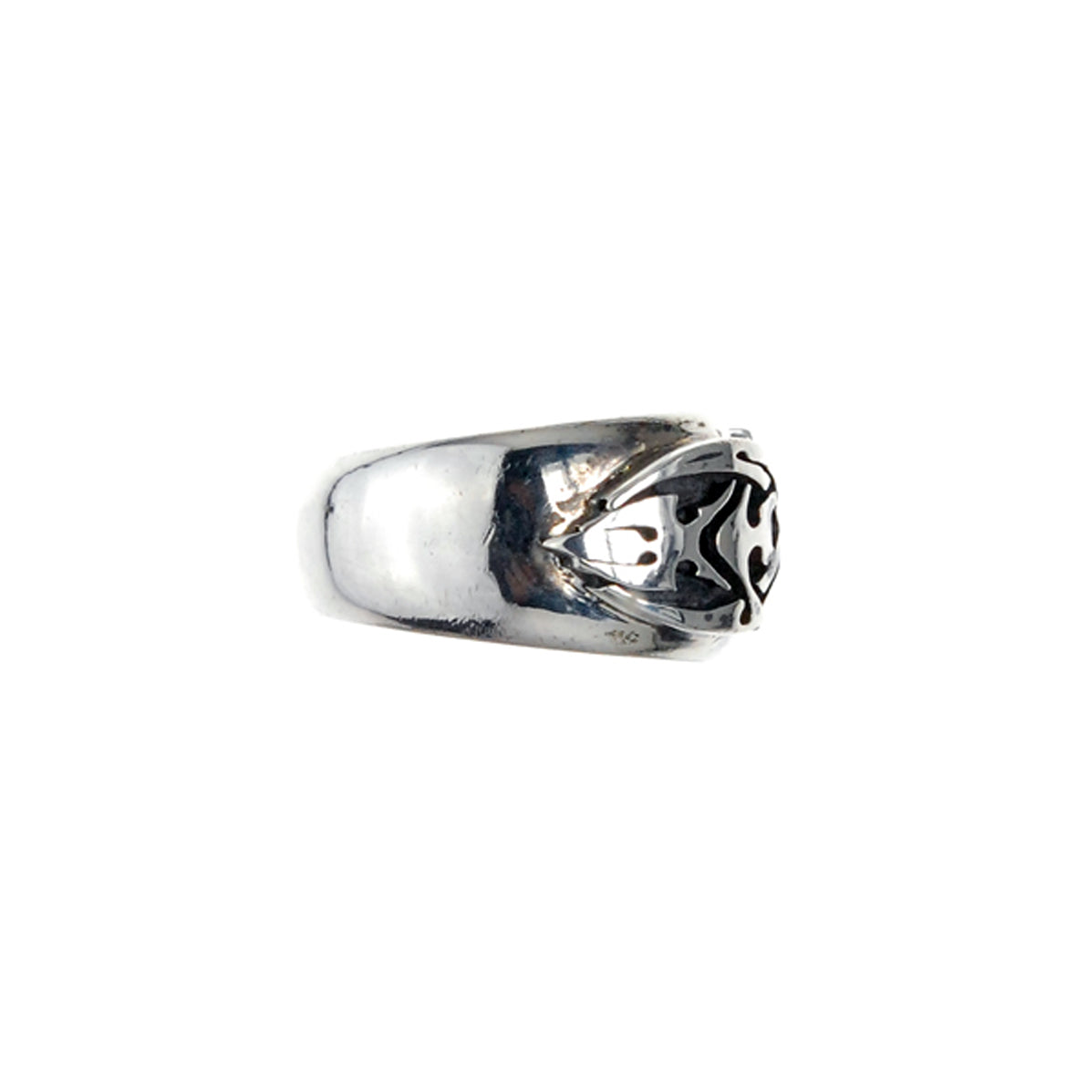 Silver Ring Tribal Scarabäus