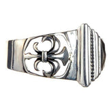 Silver Ring ELFIN CAREE on OPEN LILIES Band