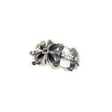 Silver Ring Faceted Body with Rivets SPROUTS STAR