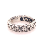 Silver Ring DRAGON SCALES Band