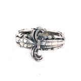 Silver Ring GARDEN AT NIGHT with DAGGER