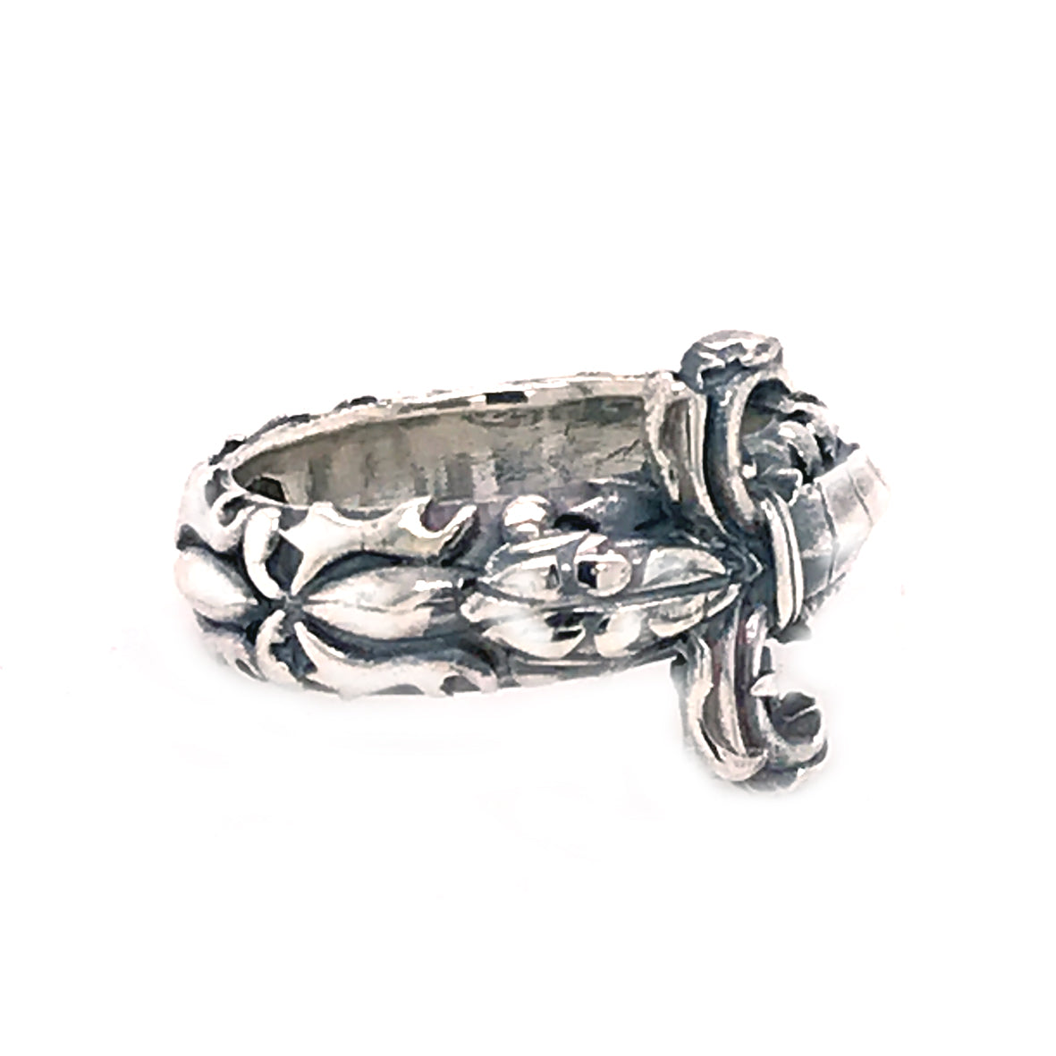 Silver Ring GARDEN AT NIGHT with DAGGER