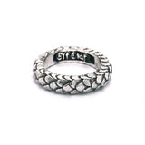 Silver Ring DRAGON SCALES Band