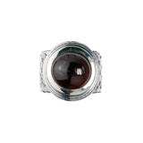 Silver Ring DRAGON SCALES Oval Round Holder