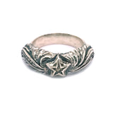 Silver Ring MAGIC PLANT with STAR