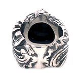 Silberring MAGIC PLANT Band und DRAGON Claw Stoneholder