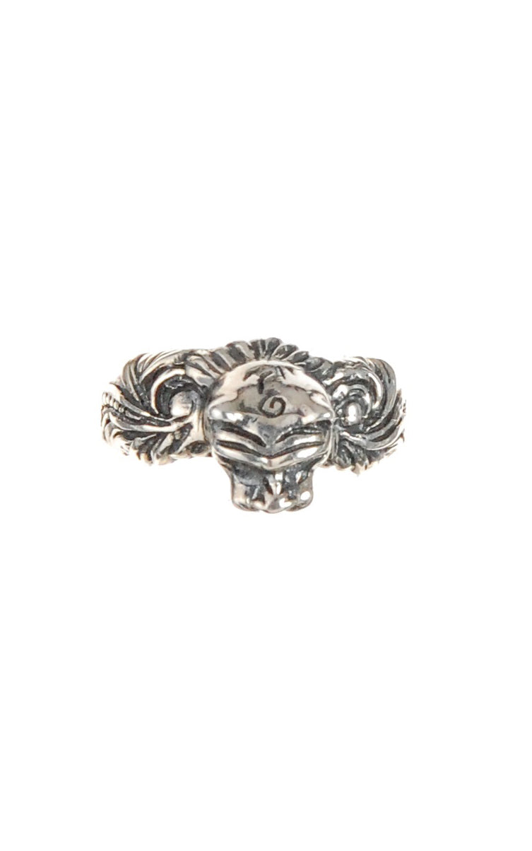 Silver Ring MAGIC PLANT and LION HEAD Slim