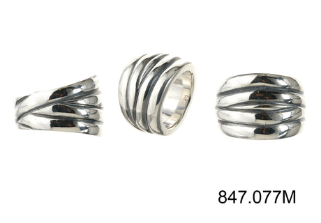 Silver Ring Plain SOLID BANDS M
