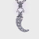 Silver Pendant HORN  GARDEN AT NIGHT L