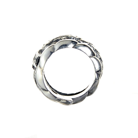 Silberspiralring ZAUBERPFLANZE mit STERN
