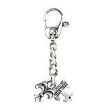 Silver Key Tag LILY with BELIEVE IN YOUR DREAMS