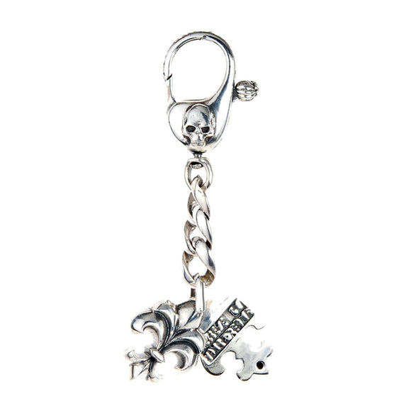Silver Key Tag LILY with BELIEVE IN YOUR DREAMS