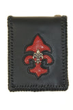 Leather Wallet with Searay Lily and Silver Lily