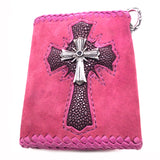 Leather Wallet with Searay and Silver MORNING STAR CROSS