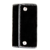 Leather Clutch Wallet with Searay Cross and Silver Cross