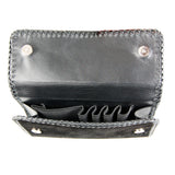 Leather Clutch Wallet with Searay Cross and Silver Cross