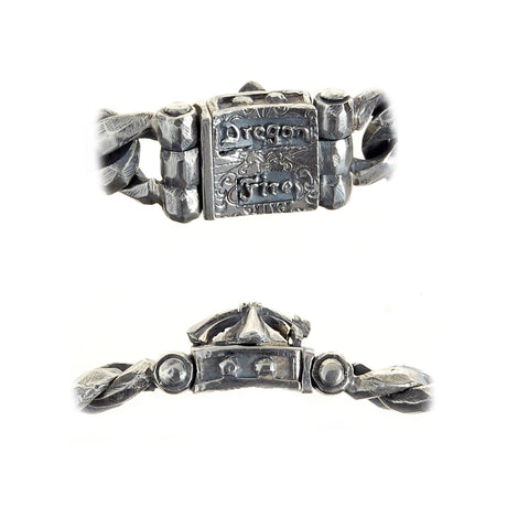Silver Bracelet MALTESER CROSS Faceted Links S