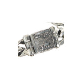 Silver Bracelet DRAGON FIRE facetted links S
