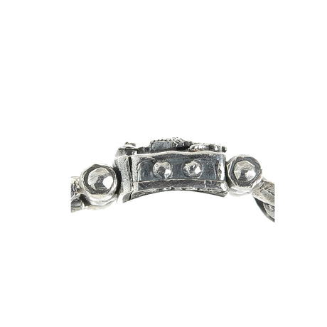 Silver Bracelet DRAGON FIRE Faceted Links