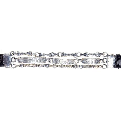 Silver Bracelet Silver BONES and TUBES and  What´s Love Got To Do With It
