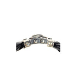 Silver Leather Bracelet DRAGON FIRE Boxlock 13