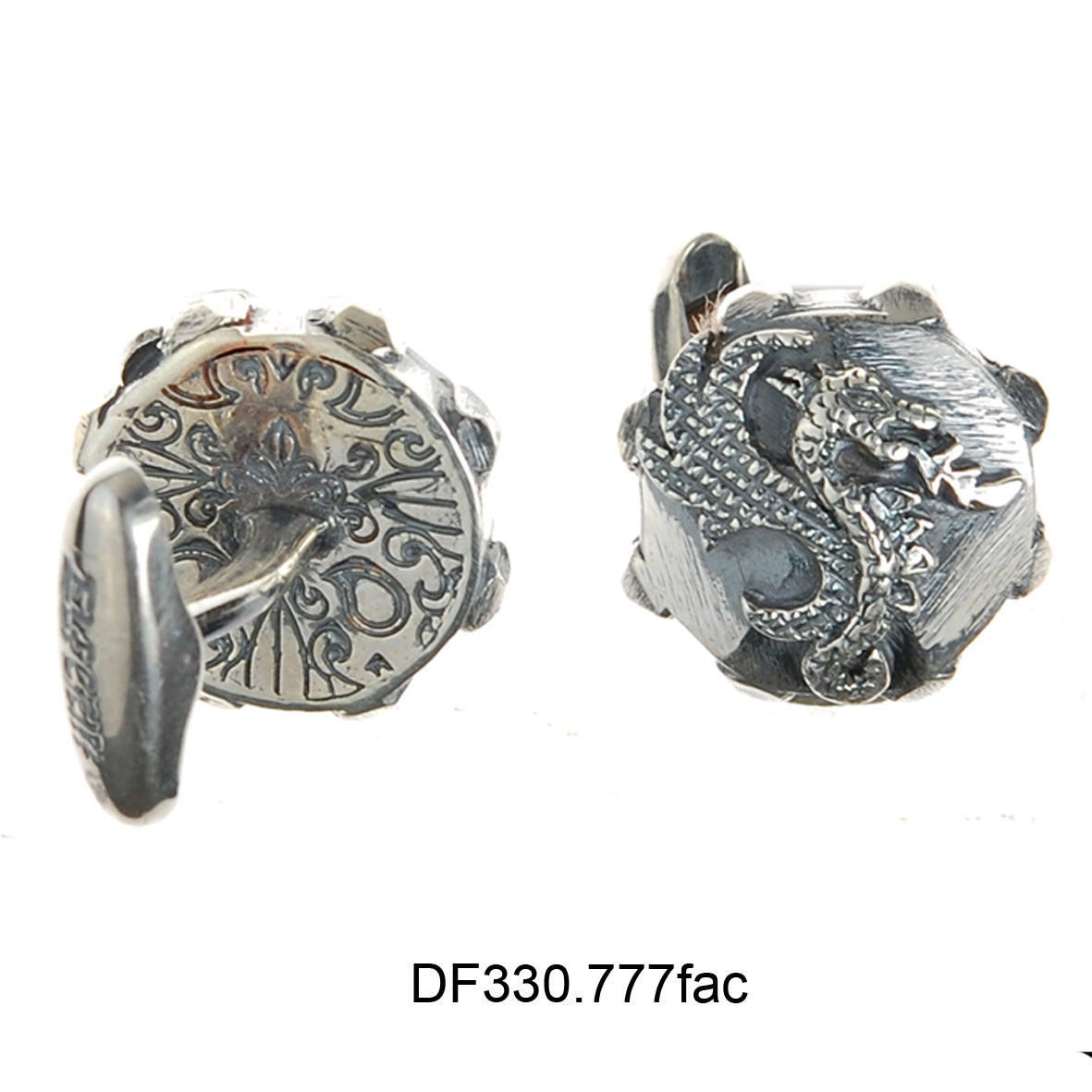 Silver Cufflinks DRAGON