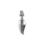 Silver Pendant Hammered CLAW