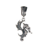 Silver Pendant DRAGON FIRE  26mm