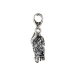 Silver Pendant DRAGON Head S with Diamond Eyes
