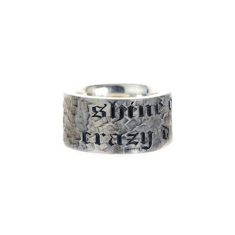 Silver Ring Hammered  Shine On You Crazy Diamond