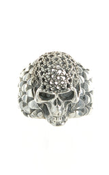 Silver Ring SKULL ROYAL and DRAGON SCALES Band