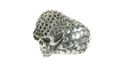 Silver Ring SKULL ROYAL and DRAGON SCALES Band