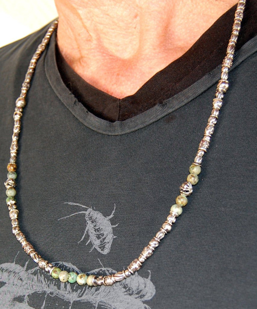 Silver Necklace TUBES Elfin Lilies Dragon Scales Spirals Stars with MALTESER CROSS and Beads