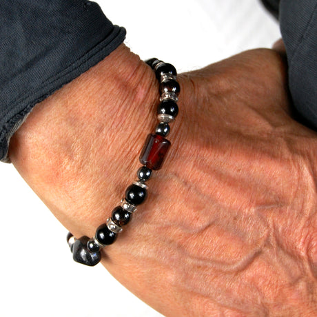 Silver Bracelet Beads and STONE ROCKS with Silver Parts