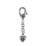 Silver Key Tag DRAGON HEART