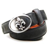Silver Belt Buckle Oval Elfin Frame Plus LILY
