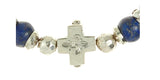 Silver Bracelet Beads and PLAIN CROSS with BLADES CROSS balls