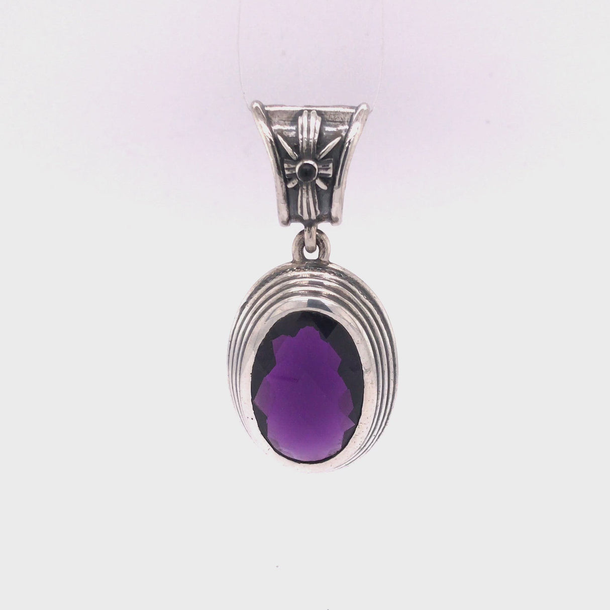 Silver Pendant ELFIN OVAL S