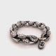 Silver Bracelet Pea Chain XL DRAGON SCALES