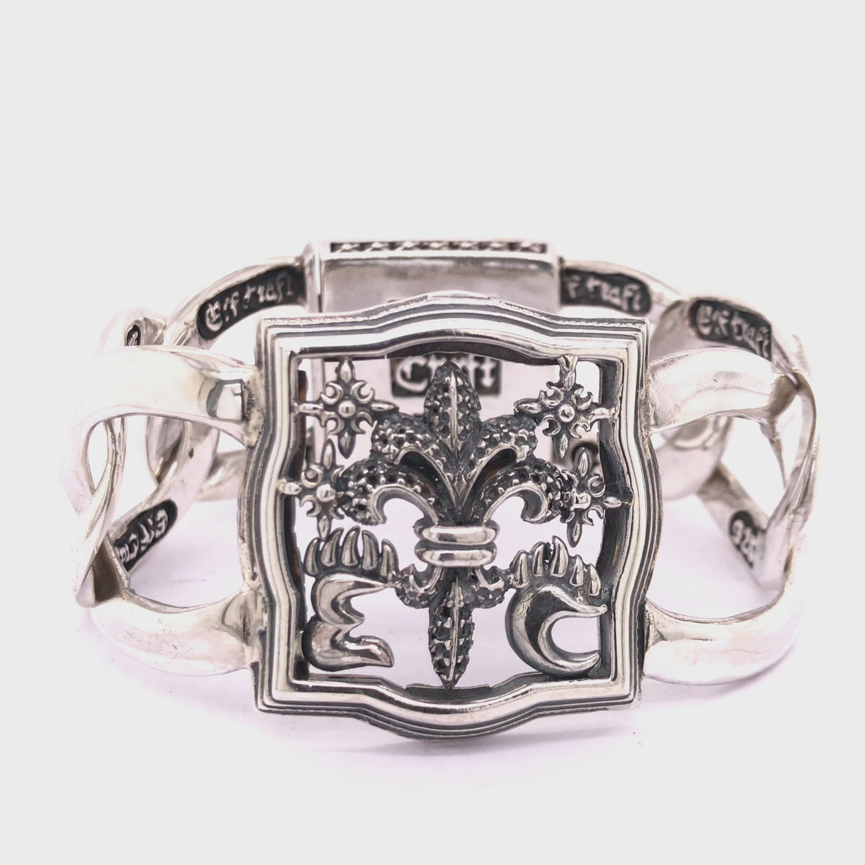 Silver Bracelet BAROQUE and LILY Open