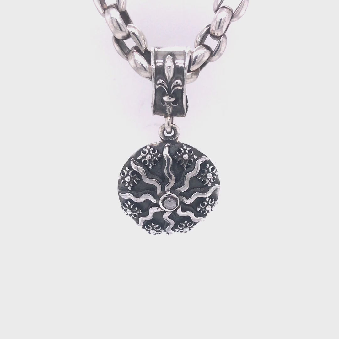 Silver Pendant SUN and PLANETS 30