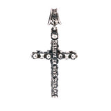 Silver Pendant Small SKULLS Cross