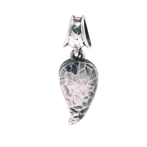 Silver Pendant Hammered CLAW