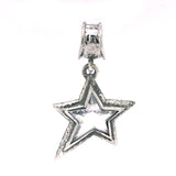 Silver Pendant Shooting Star M Hammered