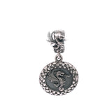 Silver Pendant DRAGON FIRE Coin S