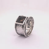 Silver Ring CAREE hammered