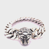 Silver Bracelet LION HEAD L  Chain M